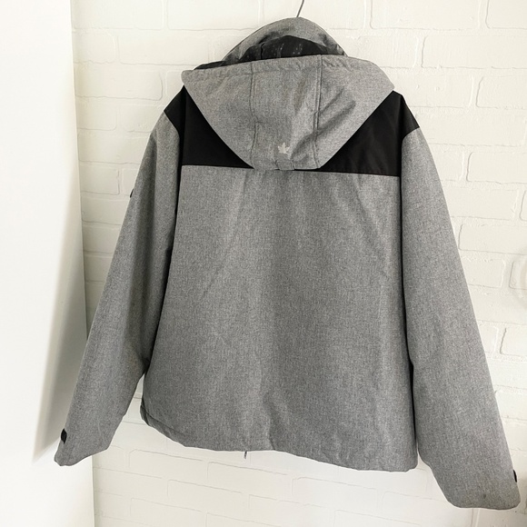 Canadiana Men’s Jacket Parka 2 in 1 Winter Gray Black Outdoor Sz L - Picture 16 of 16